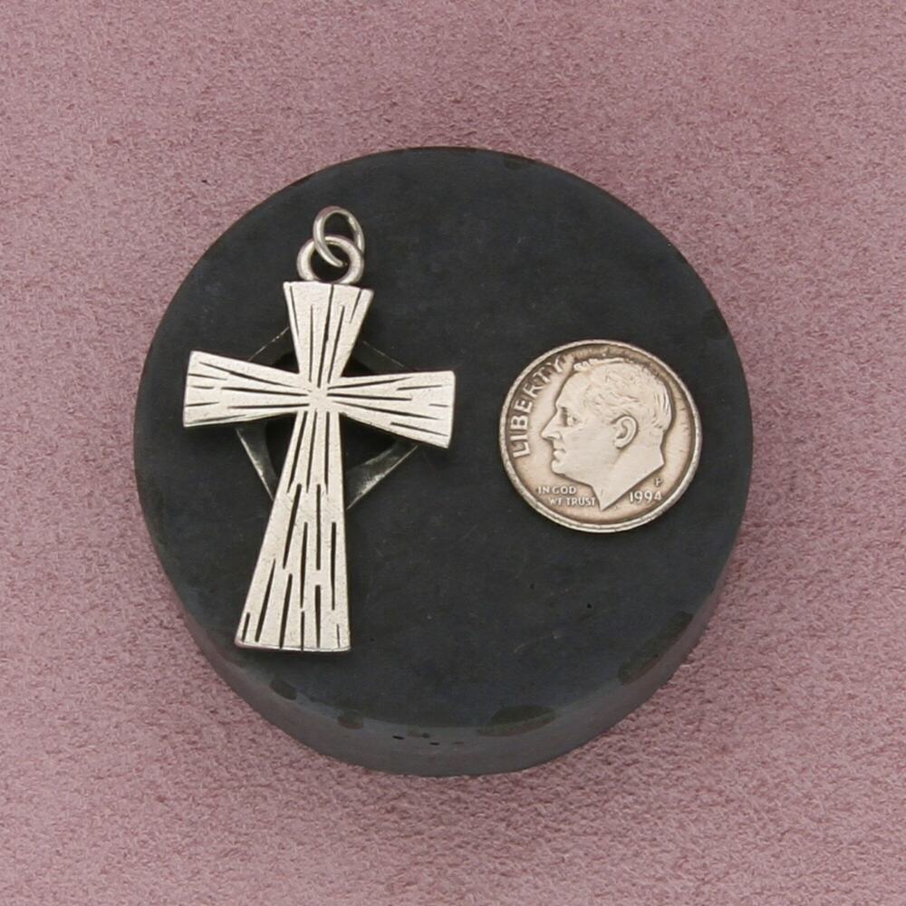 ⚡clearance⚡ sterling silver vintage rustic cross pendant - Picture 3 of 3